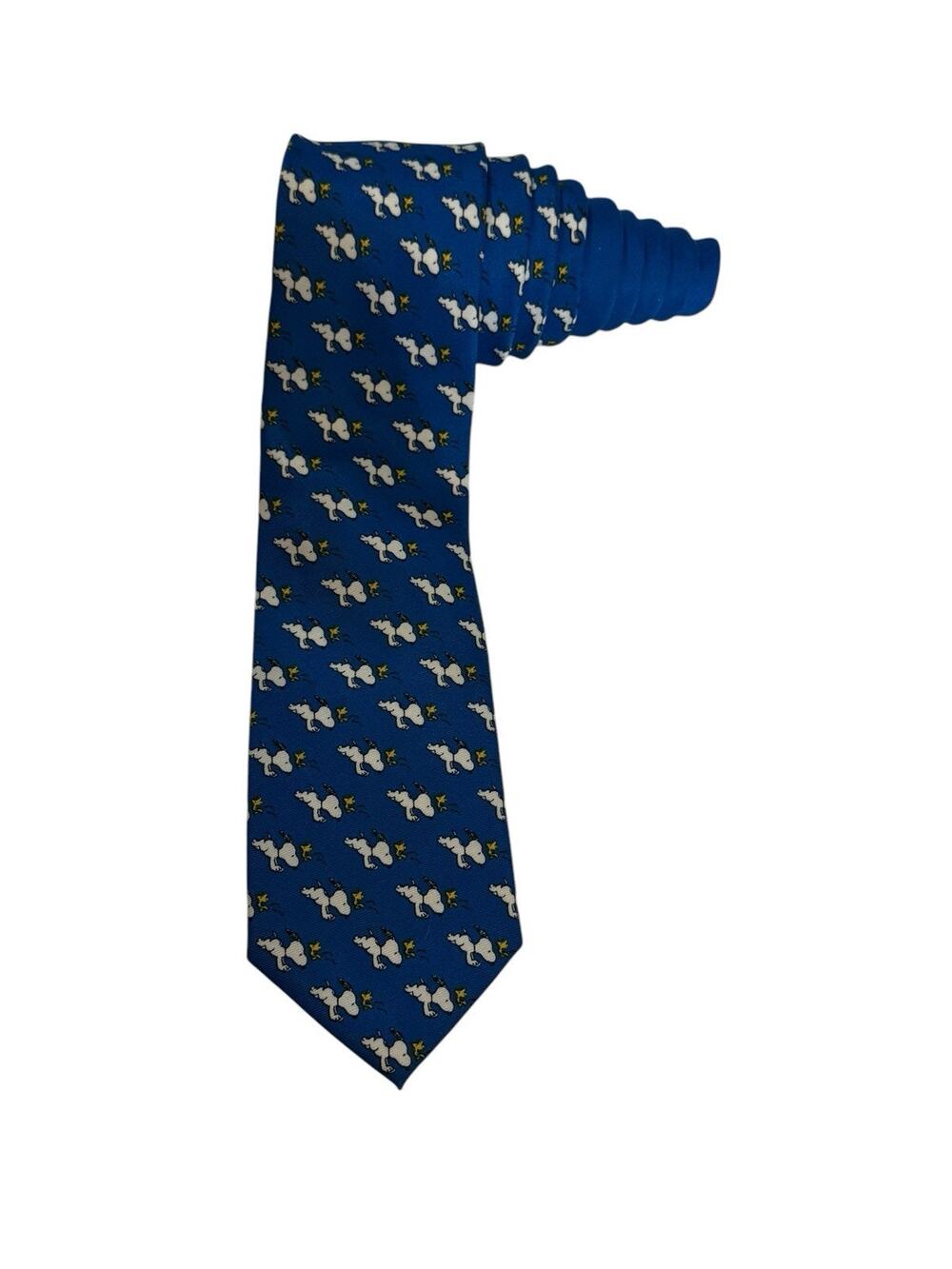 Peanuts Snoopy Woodstock Cartoon Mens Short Necktie